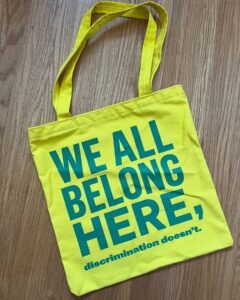 custom reusable bags among items kept long term