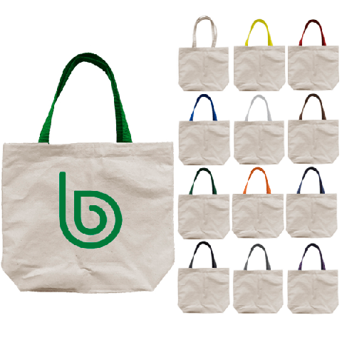 Custom Two Tone Cotton Canvas Tote Bags