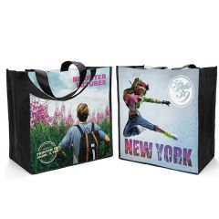 Dye Sublimated Bag with Black Gussets Dye Sublimated Bag with Black Gussets