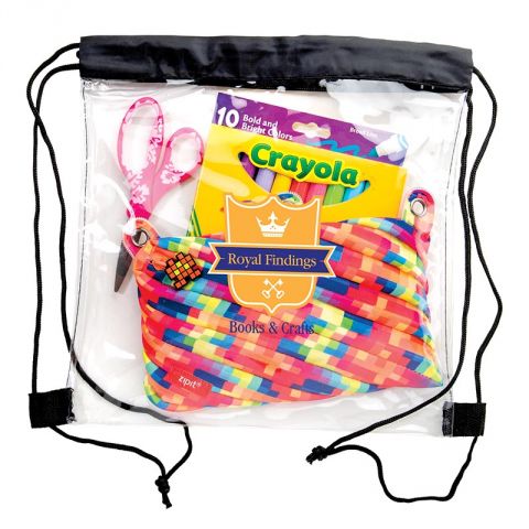 Clear Vinyl Drawstring Bags