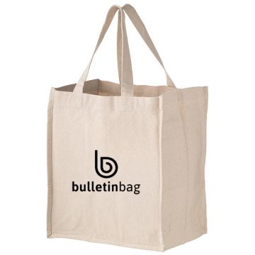 Cotton Grocery Bag with Bottle Holders
