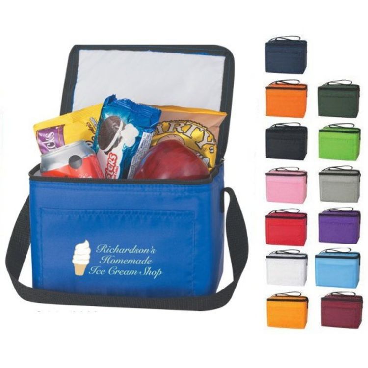 Six Pack Cooler Bag, Custom Insulated Lunch Totes