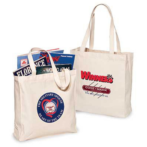 Recycled Cotton Grocery Tote Custom Cotton Bags Bulletin Bag