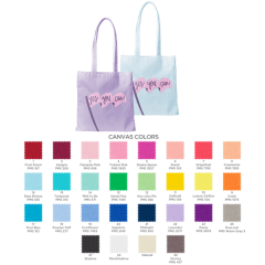 Large Colored Cotton USA Made Flat Tote Large Colored Cotton USA Made Flat Tote