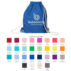 Colored Cotton USA Made Drawstring Backpack Colored Cotton USA Made Drawstring Backpack