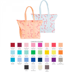 Large USA Made Colored Cotton Tote Large USA Made Colored Cotton Tote