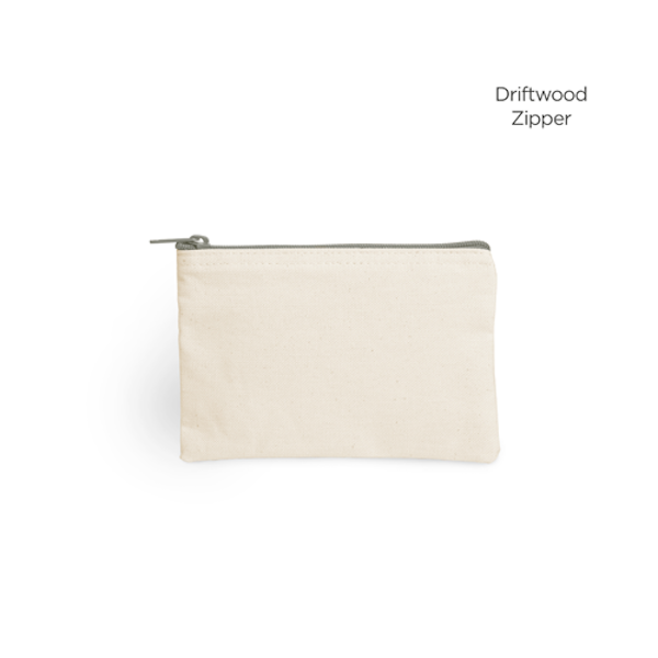 Colored Zipper Cotton Pouch, Custom Zipper Pouches