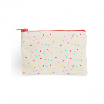 Natural Cotton Zipper Pouch