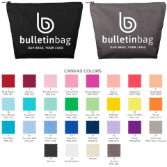 Large Colored Cotton Makeup Pouch Large Colored Cotton Makeup Pouch