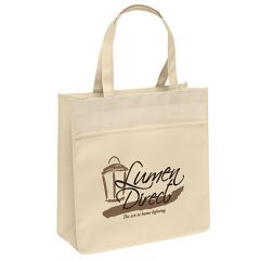 Faux Cotton Nonwoven Square Tote