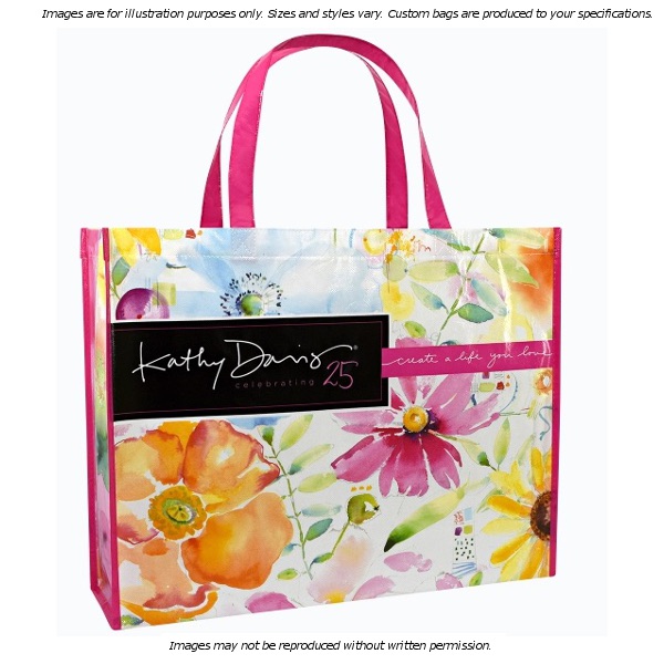 NWS39 - Personalized Non-Woven Tote Bag - 12W x 8 x 13H (Multiple