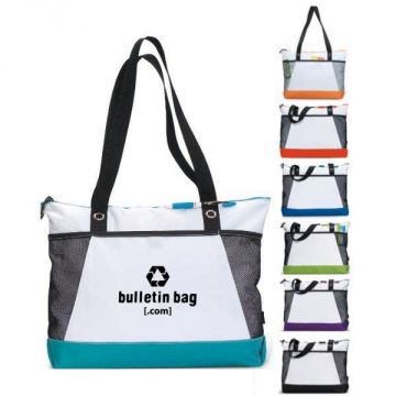 Business Tote with Mesh Pocket