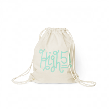 Natural Cotton Drawstring Backpack