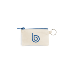 Colored Zipper Card Pouch with Keyring Colored Zipper Card Pouch with Keyring
